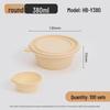 Biodegradable Disposable Round Meal Box with Lid