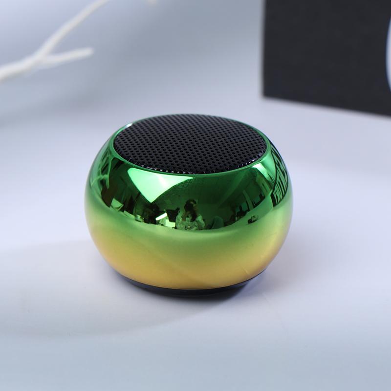 M3 High Quality Bass Mini Led Plating Loud Outdoor Sports Portable Round Small Wireless Speaker For Mobile Phone