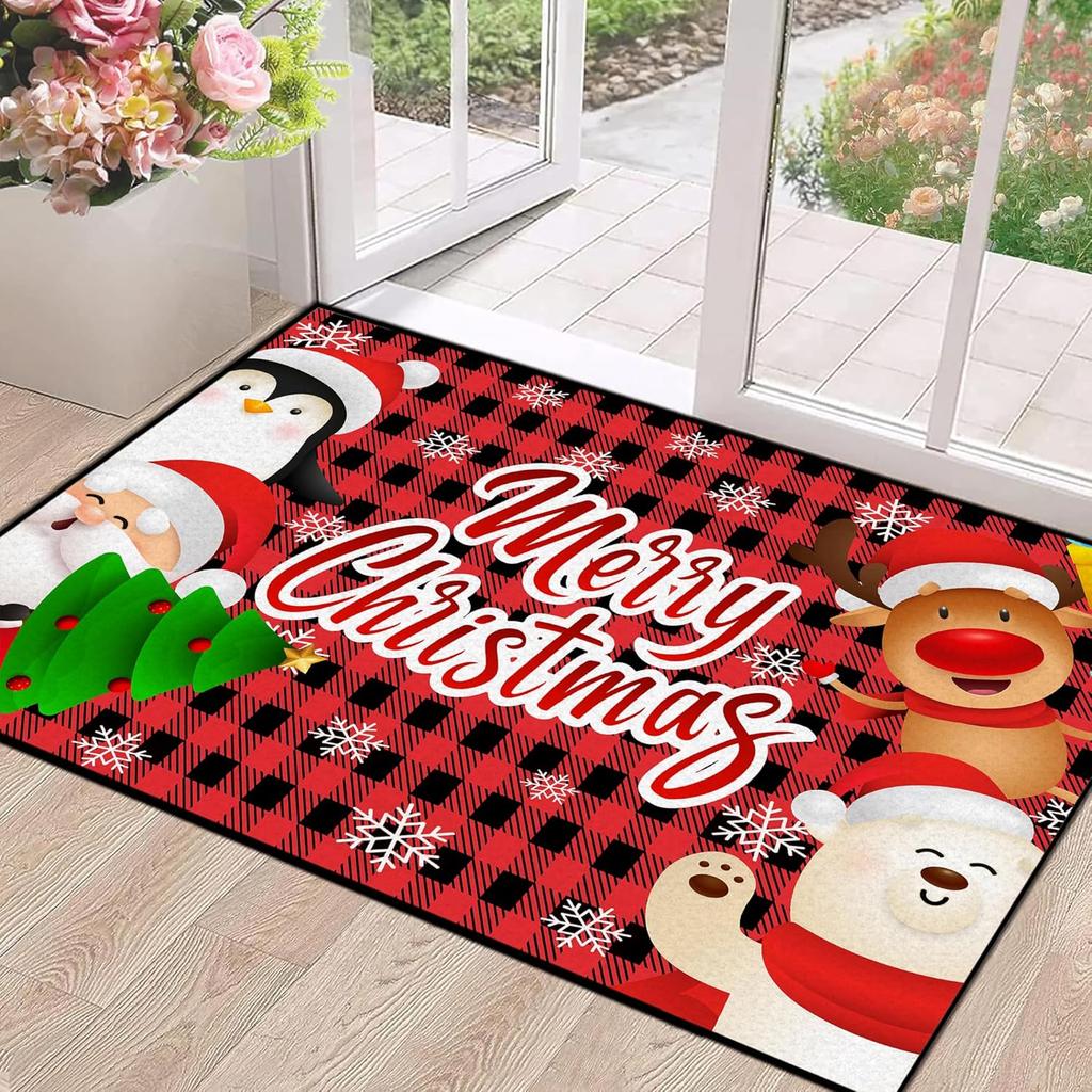Christmas Rug Red Snowflake Area Rugs Washable for Kids Girls Women Floral Snowflake Carpet for Living Room Bedroom Nursery