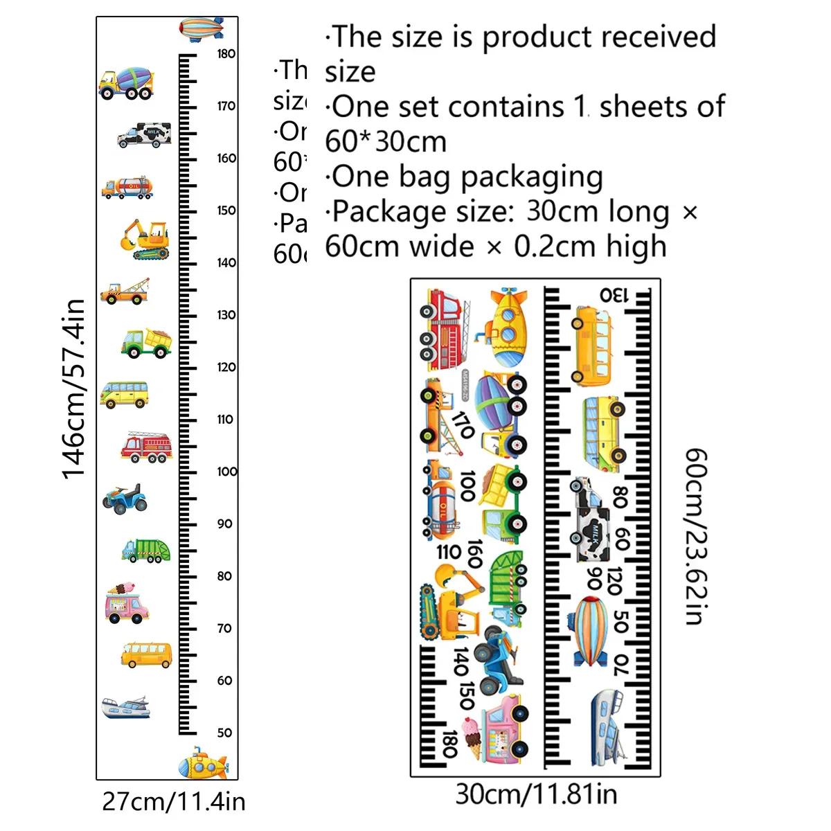 

Транспорт Грузовик Автомобили Таблица роста для детей Наклейки на стену Измерение высоты Настенная диаграмма Детская линейка Декор для детской комнаты Настенное искусство