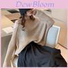Wool Blend Knit Sweater With Cropped Hollow Design For Spring Casual Wear