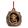 Christmas Animal Ornament Cartoon Forest Animal Hanging Decoration 2D Flat Acrylic Pendant