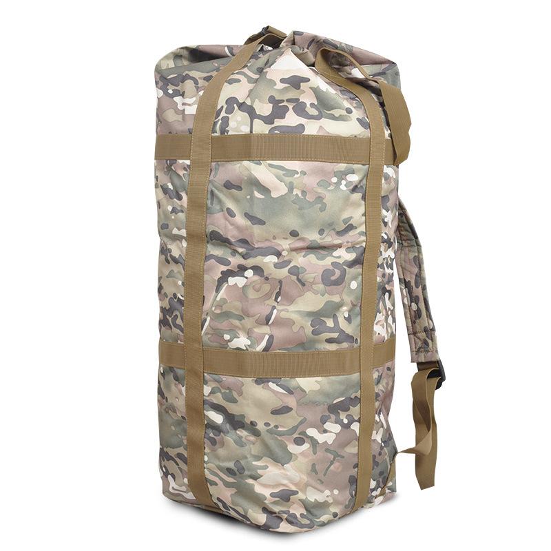 80L taktický kempingový batoh pro muže, turistická taška, venkovní sportovní cestovní vědro, kulatý trekkingový batoh pro muže, cestovní trekkingové tašky