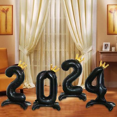 "Crown Digital 32-Inch Standing Balloon for Birthday & Wedding Decoration"