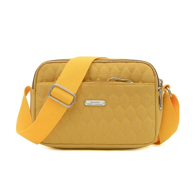Lässige Nylon-Schultertaschen für Damen Mama Crossbody-Tasche Einkaufs-Handy-Geldbörse Mehrfach-Reißverschluss-Umhängetasche Premium