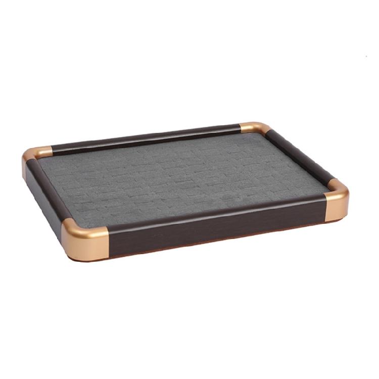 Jewelry Display Tray with Protective Velvets Lining Jewellery Holder Accessory Presentation Stand for Home or Shop Use