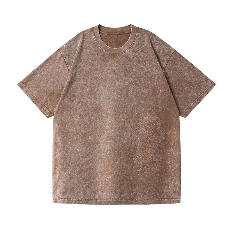 T-Shirt Uomo Oversize In Cotone A Maniche Corte – Girocollo Basic Tinta Unita – Casual Estiva