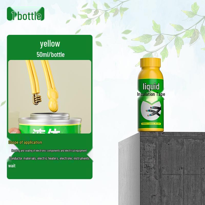 Electrician's Waterproof Liquid Insulating Cloth Tape - Black, Flame Retardant, Ideal for Wire Joints & Cables