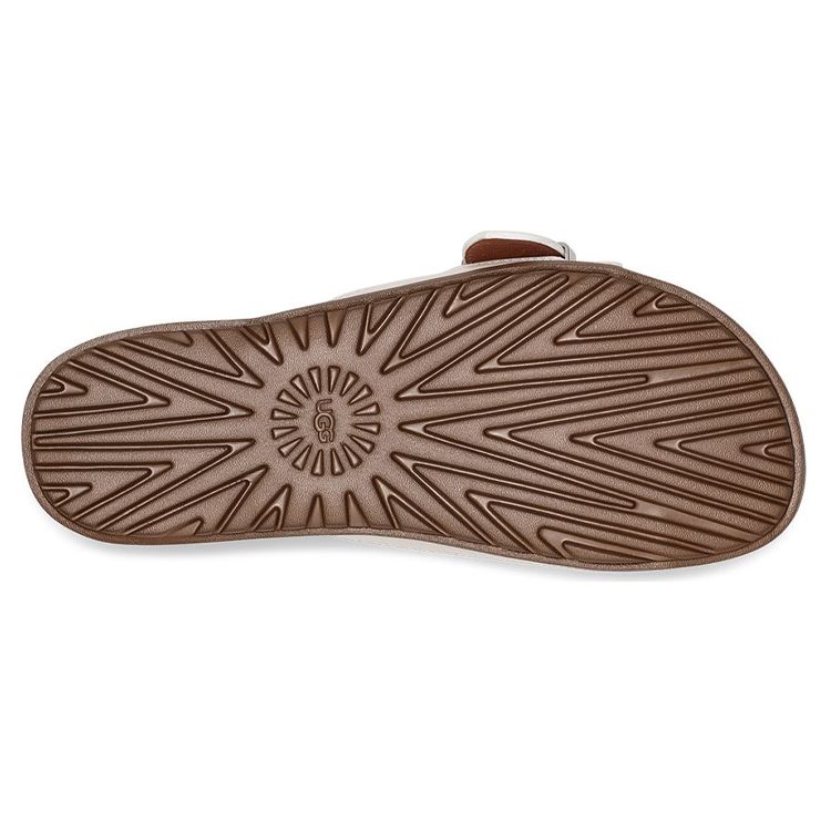 UGG Minimalist Buckle Rubber Sole Anti-Wear Slide Sandals Women sandals White 1128630-JLTH