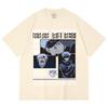 230 Gsm 100% Cotton Jujutsu Kaisen V26 Gojo Print Unisex Heavy Cotton T Shirt