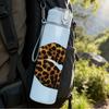 1PC Leopard Lips Texture Print 750ml Color Plastic Sports Water Bottle Leakproof Flip Straw Lid Suitable for Sports Office Home Use