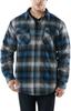 CQR Thick Sherpa Jacket Night Sky Size Durable and Check Solid Perfect for Outdoor and American Casual Men's (HOK710) - S, Warm, & Suede,