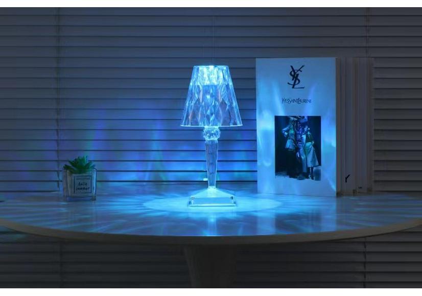 Diamond Cat Eye Crystal Atmosphere Lamp - Night Light for Bedroom & Restaurant Decor