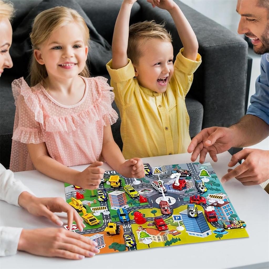 Car Toys Advent Calendar | Pack Toy Car Advent Calendar | Countdown Advent Calendar With Map | Holiday Toys For Kids
