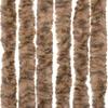 VidaXL Fliegenvorhang Beige und Dunkelbraun 90x220 cm Chenille