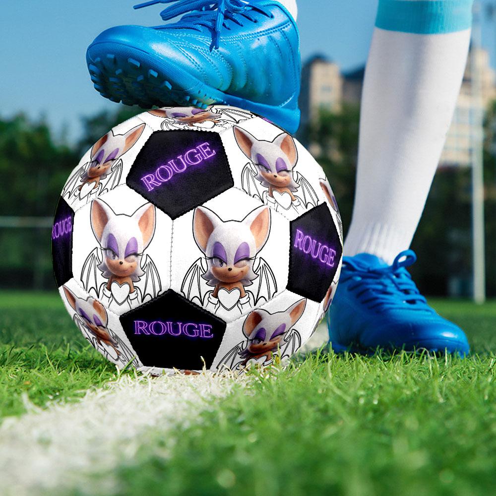 1pc Sonic the Hedgehog Soccer Ball Size 5 Indoor Soccer Ball Fashion Colorful Backyard Game - Great For Sports Fans Gift HE57