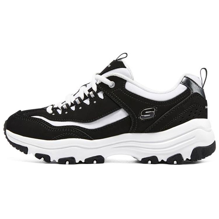 Skechers I-Conik Oreo Leather Classic Versatile Comfortable Simple Shock Absorbing Durable Low-Top Casual Shoes Women sneakers 8730076-BKMT 35