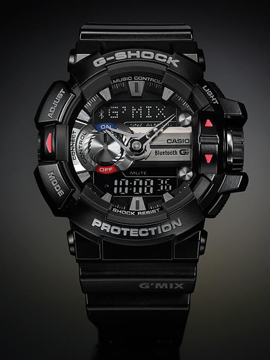 Casio G-SHOCK Herren Resin 200M Wasserdicht Stoßfest Alarm Quarz Uhr GBA-400-1A