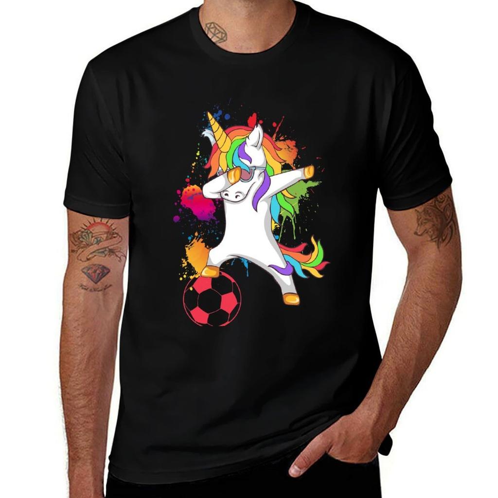 Dabbing Football Unicorn Tshirt Breathable Mesh Panel Tshirt