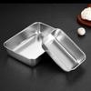 Food Grade Stainless Steel Rectangular Tray for Tiramisu or Cooked Foods