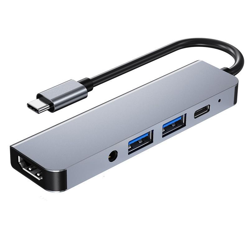 7-in-1 Multi-Port Type-C Expansion Dock with 4K HDMI Projector and Hub