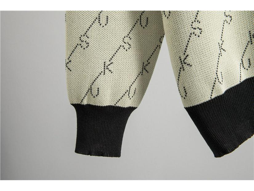 Women's Autumn/Winter Striped Knit Sweater & Wide-Leg Pants Set - Little Fragrance Style Casual Sportswear