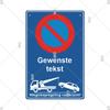 Mfoever Tin Sign Vintage Assorted Traffic Warning No Parking Tin Sign Set Retro European Bicycle Dog Fire Prohibition Metal Wall Art Rustic Saf