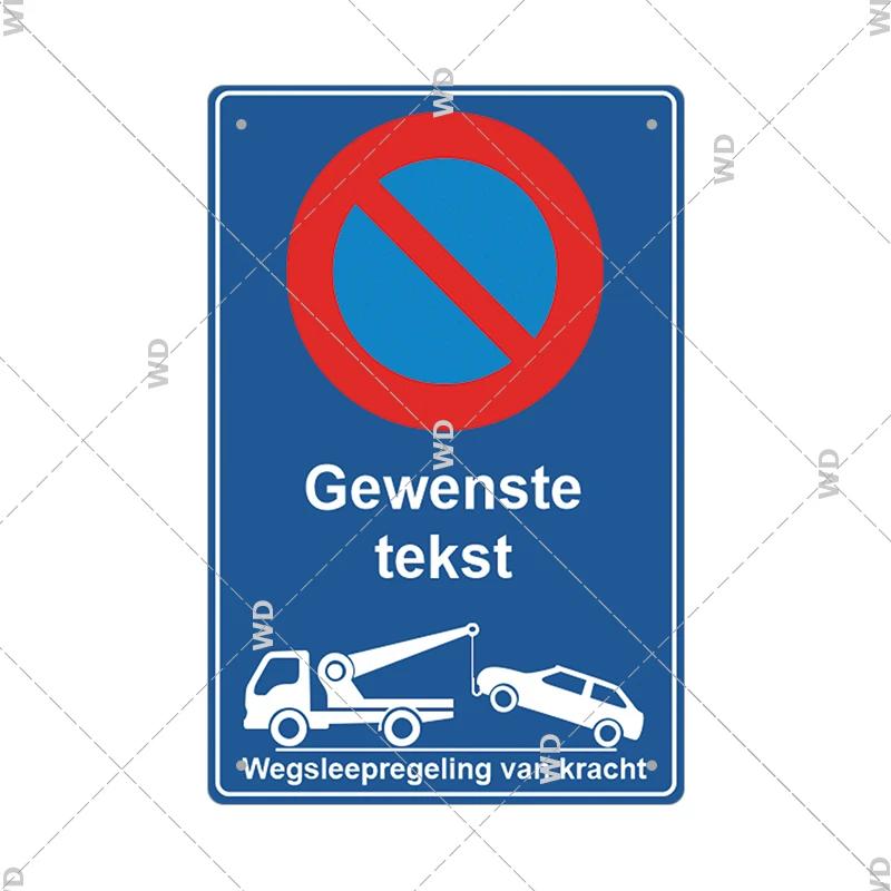 Mfoever Tin Sign Vintage Assorted Traffic Warning No Parking Tin Sign Set Retro European Bicycle Dog Fire Prohibition Metal Wall Art Rustic Saf