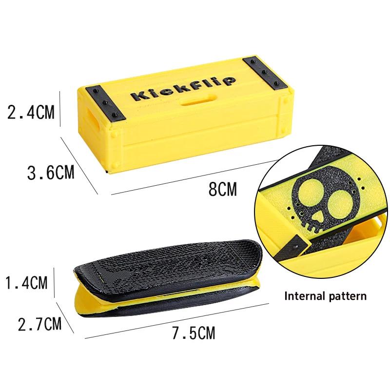 Finger Skateboards Magnetic Mini Deck Fidget Finger Skate Board For Kids Party Boys Classroom Birthday New Year Gifts