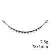 Gifts For Women Jewelry Findings & Components Curved Necklace Connector Accessories Parts Women's Bags Accessories