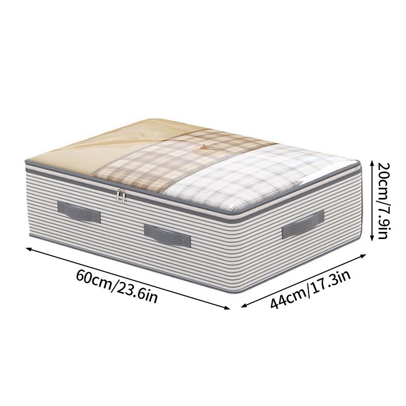 Large Bed Bottom Storage Box Foldable Clothing Quilt Storage Bag Household Dust and Moisture Bedroom Toy Sundries Organizing Bag