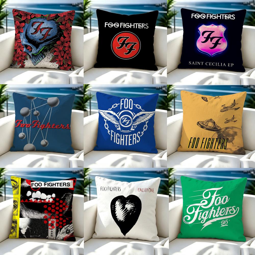 Band Foo Fighters Cushion Cover Soft Pillow Cover Twoside Printing Throw Pillow Case For Sofa Pillowcase Home Decoration