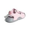 adidas Swim Synthetic Leather Slip Resistant Anti Kick Cushioning Low Top Toddler Shoes Pink Gray FY8065