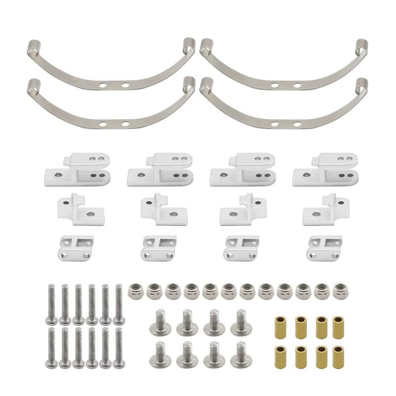Metal Steel Leaf Spring Suspension Kit for WPL B1 B14 B-14 B16 B24 B-24 C14 C-14 C24 C-24 B16 6x6 4x4 1/16 Military Truck Parts