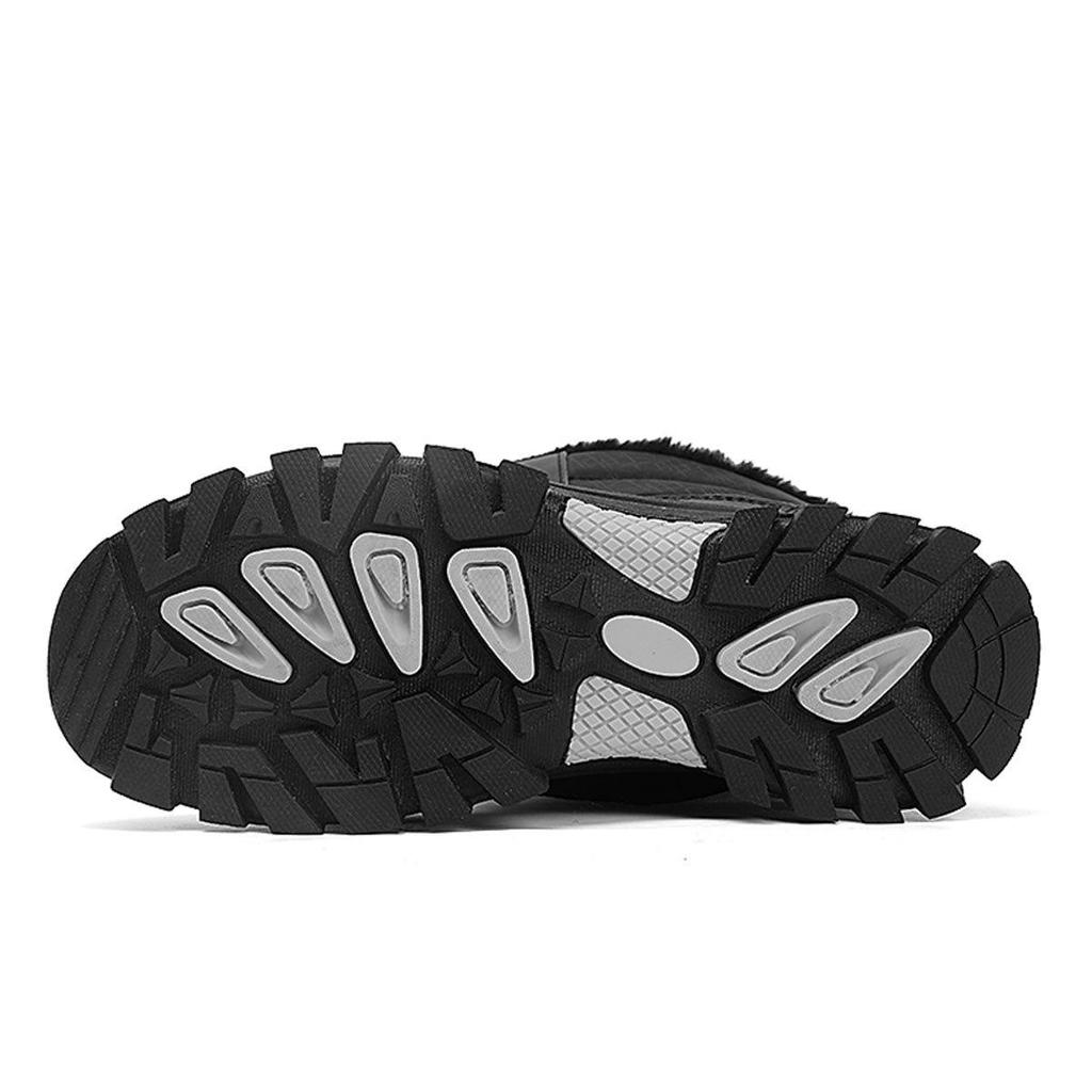 2025 Women's Cotton Snow Boots: High-Top, Lace-Up, Waterproof, Thick Sole, Perfect for Winter Hiking & Outdoor Sports.