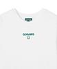 GORAMIS Raw Script Print Short Sleeve T-Shirt [White]