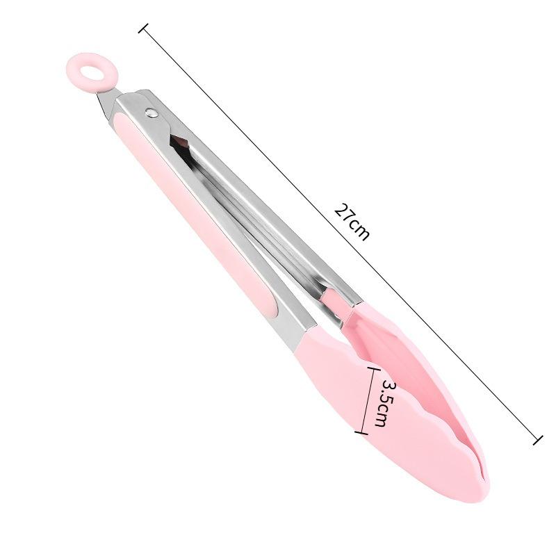 

Kitchen Cooking Tongs Silicone BBQ Grilling Tong 9 Inch Salad Food Tongs Heat Resistant BBQ Tong Bread Serving Tong Kitchen Tool