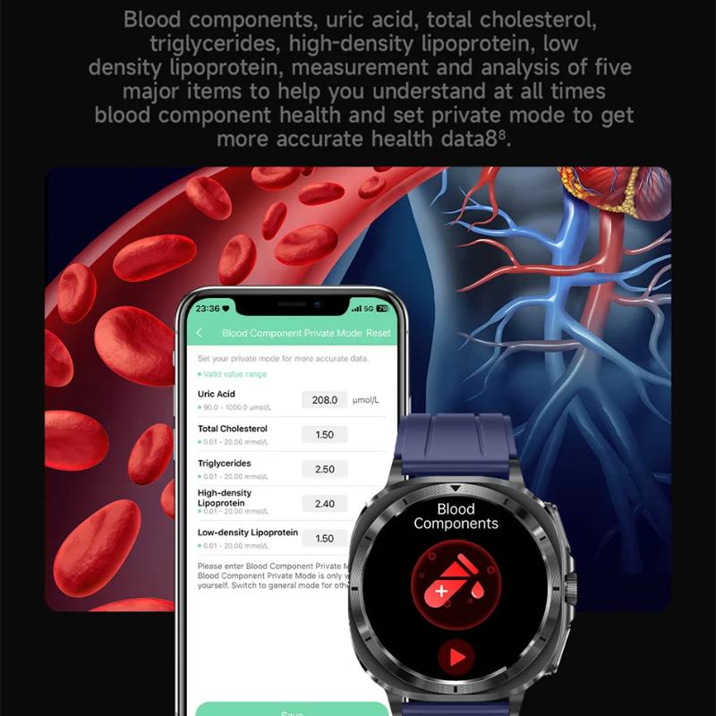 2025 Nové hodinky 7 Chytré hodinky pro muže Zdraví Krevní tlak Kyslík Sport Fitness náramek Hodinky Hovor EKG Chytré hodinky pro Samsung Galaxy