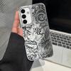 Phone Case for Samsung Galaxy A26 A55 A21s A23 A33 A34 A35 A36 A13 A14 A24 A51 A52 A15 A16 Soft Shell Line Moon Pattern