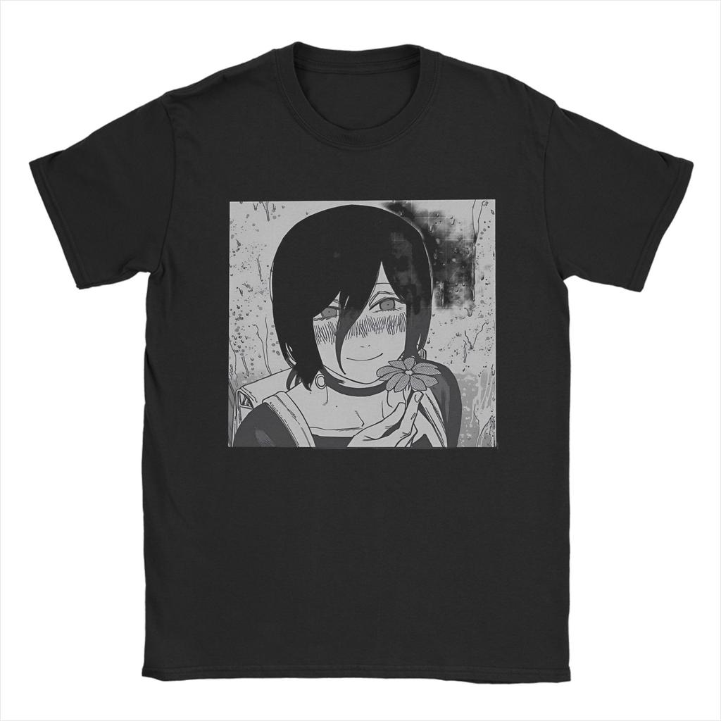 Mens Womens Chainsaw Man The Movie Reze Arc Shirt Cotton Graphic Tee Shirts Top Clothing