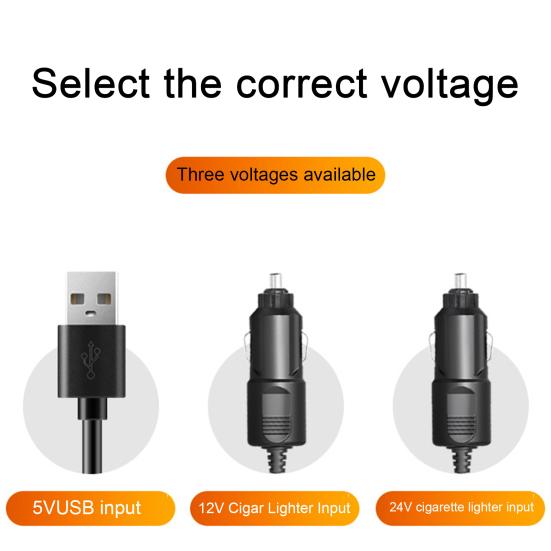5/12/24V automobilový ventilátor s vysokou trojitou hlavou, 2 rychlostmi, výkonným chlazením palubní desky