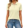Women's Fashion Casual Lapel Short Sleeve Color Shirt Women's Button Up Tops