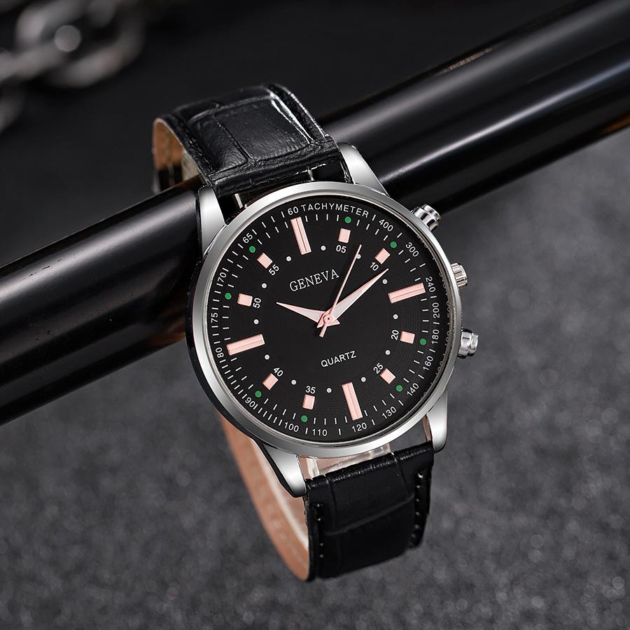 Montres Homme Mode Montre-Bracelet Quartz Affaires Luxe Cuir Homme Montre Décontractée Cadeau Homme Montre de Sport Montre Homme