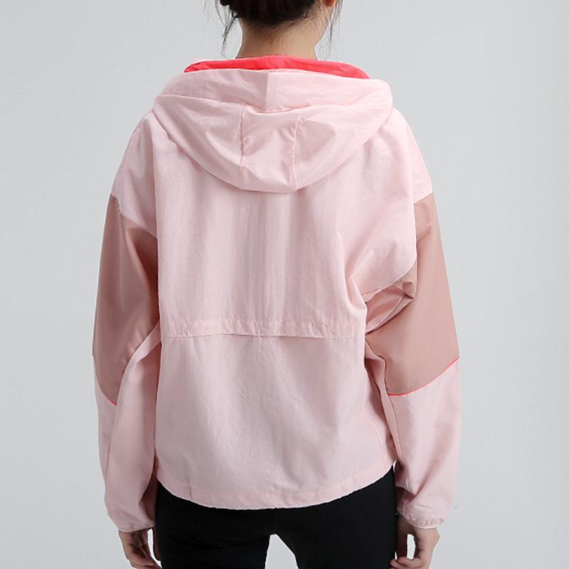Adidas W.N.D. Color Block Sports Hooded Jacket Women Outerwear Pink GF0133
