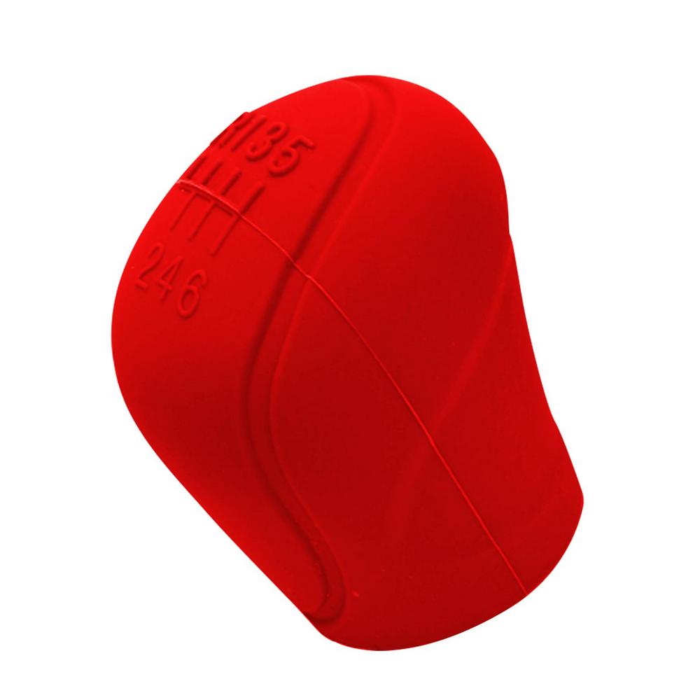Silicone Car Shift Knob Cover 6 Gears Anti-Slip Design Silicone Shift Knob Collars Auto Shifter Knob Protector For Car Interior