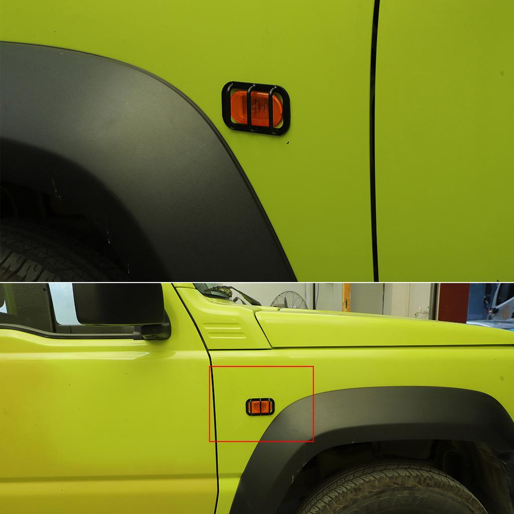 Fender Turn Signal Light Cover for Suzuki Jimny JB64 JB74 -2023 Anti-collision Lamp Guards Frame Car Exterior