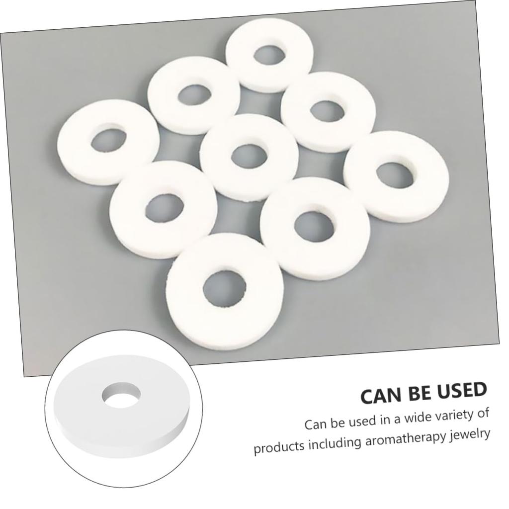 Iplusmile 15pcs Aroma Tablet Set Car Aroma Car Mist Replacement Hollow Scent Round Essential Refill Pad White Pe