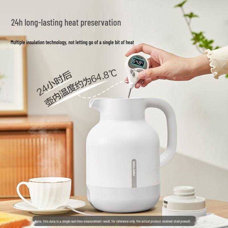 Large Capacity Electric Kettle with Insulated Glass Inner Liner - 48-Hour Thermal Flask for Dorms and Homes