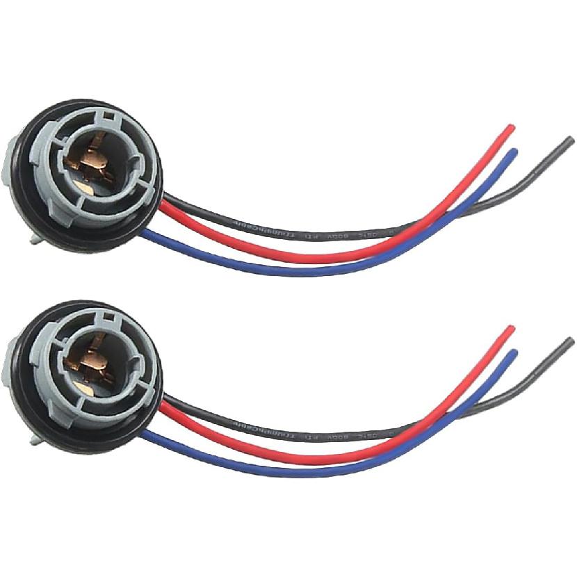 2PCS 1157 LED Bulb Socket Plug, Waterproof Turn Signal Brake Light Tail Light Socket Harness, Base Plug Connector Professional Car Accessories Fits
