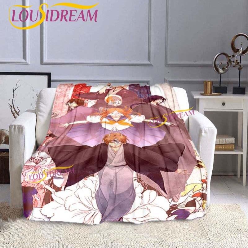 Classic Cartoon Natsume Friends Account Blanket Premium Flannel Warmth Soft Plush Sofa Bed Blanket